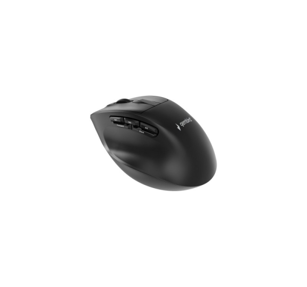 Gembird MUSW3-9B-01 Triple-mode wireless ergonomic mouse (2.4G + BT + USB), 2400 DPI, 9-button, black