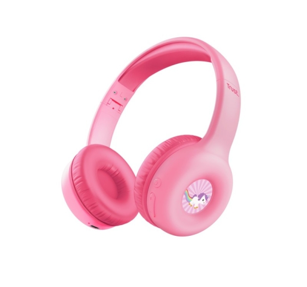 Trust Nouna Headset Wired & Wireless Head-band Calls/Music USB Type-C Bluetooth Pink