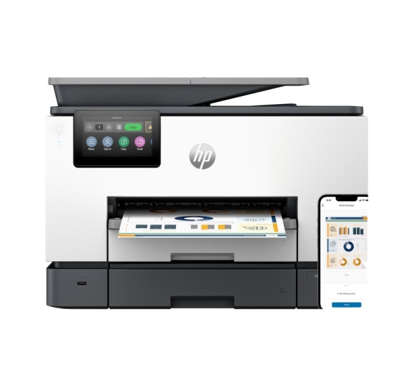 HP OfficeJet Pro 9130b Wireless All-in-One Color Printer, Two-sided printing; Copier, Scanner