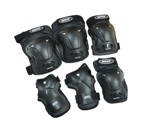 Roces Adult Standard Inline Skate Pads Black 301332 L