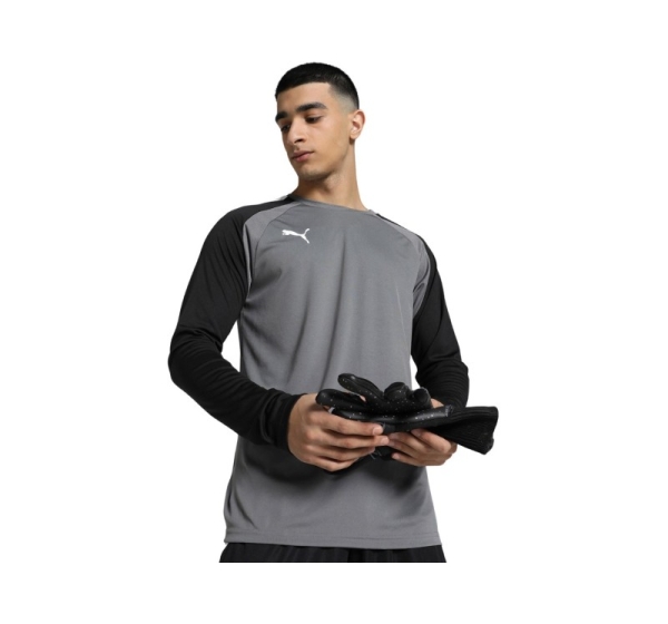 Puma teamPACER GK LS men's goalkeeper sweatshirt grey 704933 43 L