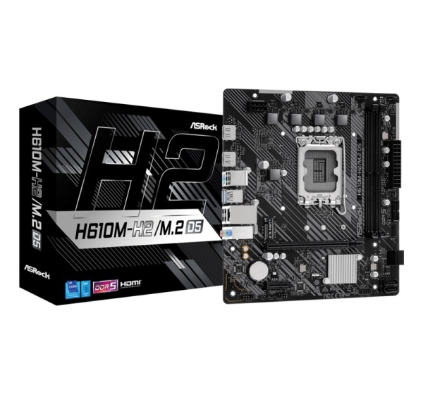 Asrock H610M-H2/M.2 D5 Intel H610 LGA 1700 micro ATX
