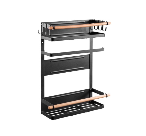 Magnetic shelf for fridge / washing machine Maclean, black, 12kg max, MC-910