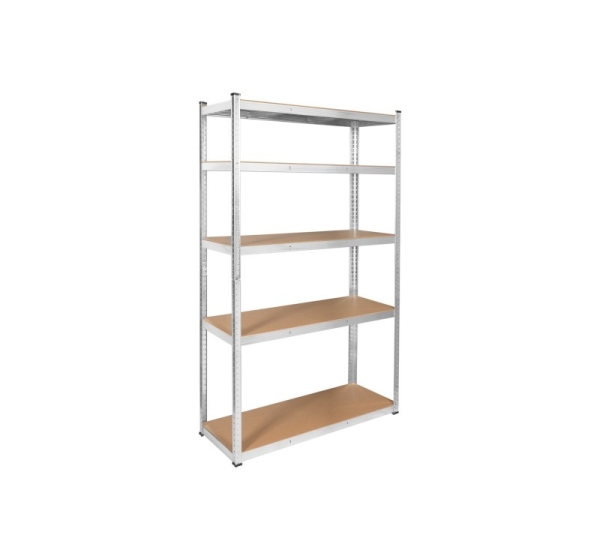 Metal storage rack 205x120x45 silver Rebel