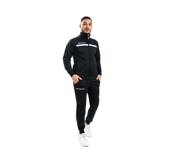 Dres Givova Tuta Givova One czarno-biały TT012 1003 XS