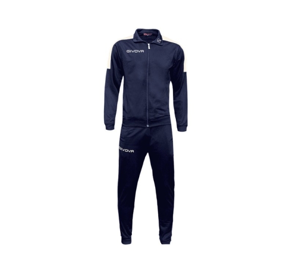 Givova Tuta Revolution Tracksuit navy blue-white TR033 0403 2XS