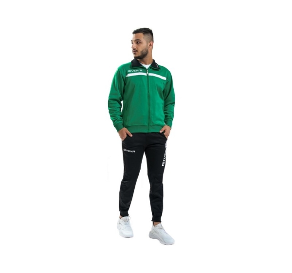 Dres Givova Tuta Givova One zielono-czarny TT012 1310 XS