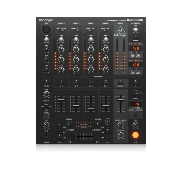 Behringer DJX900USB - professional 5-Channel DJ Mixer with INFINIUM 'Contact-Free' VCA Crossfader, Advanced Digital Effects and USB/Audio Interface