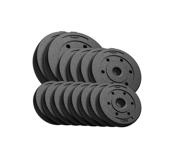 Bituminous load set 30kg ( 8x1.25kg + 4x2.5kg + 2x5kg ), hole 31mm, REBEL ACTIVE