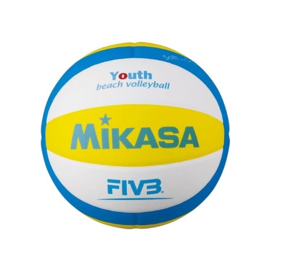 Mikasa VS160W yellow and blue volleyball size 4