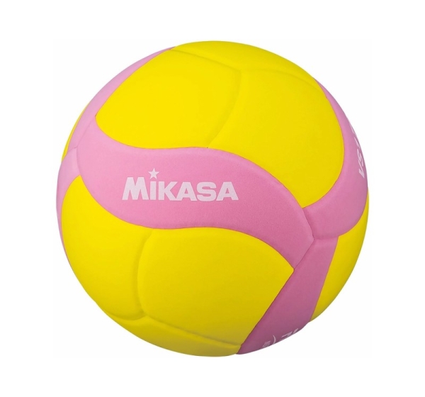 Mikasa VS160W yellow-pink volleyball size 4