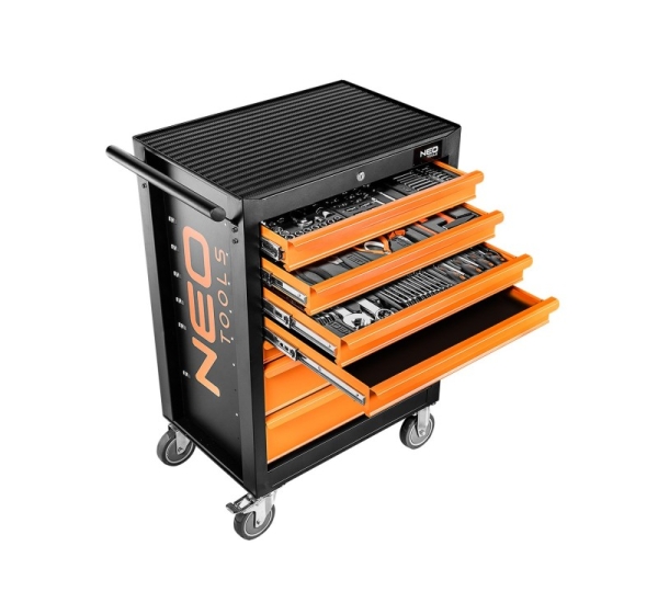 Workshop cabinet, 7 drawers + 129 tools
