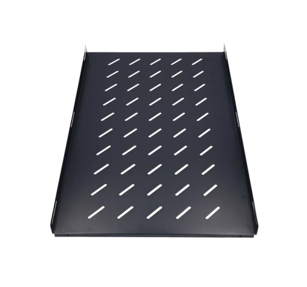 Extralink 1U 750mm Black | Shelf | 19", 752 x 472mm, spot mounted, for cabinets with a depth of 1000mm