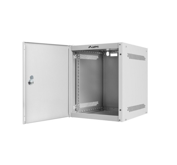 LANBERG 10" WALL-MOUNTED RACK CABINET 6U (280X310, gray)