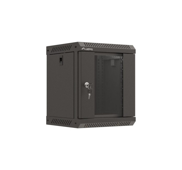 Lanberg WF11-3306-10B rack cabinet 6U Wall mounted rack Black