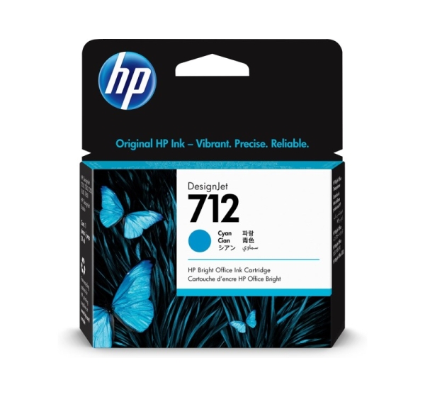 HP 712 - cyan - original - DesignJet -