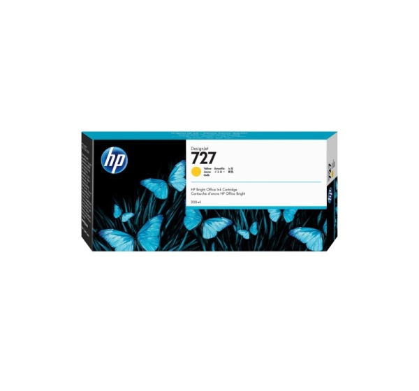 HP 727 300-ml Yellow DesignJet Ink Cartridge