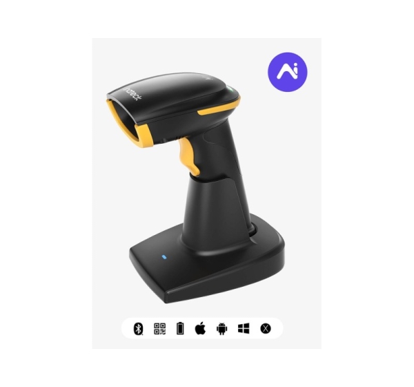 Inateck BCST-36 Handheld bar code reader 2D CMOS Black, Yellow