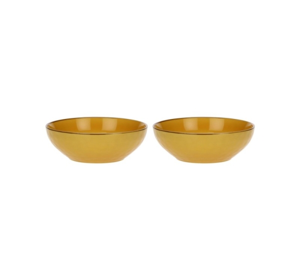 Set of 2 Concerto Ocra Salad Bowls - Yellow, 26 cm