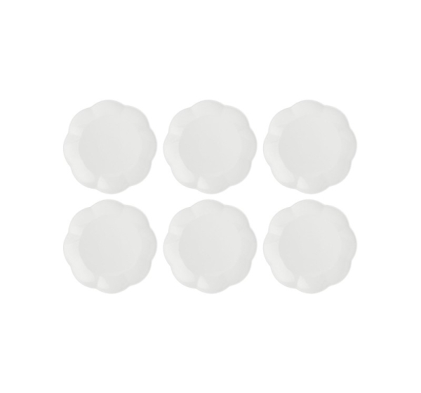 Set of 6 Villadeifiori dinner plates - White, 26 cm