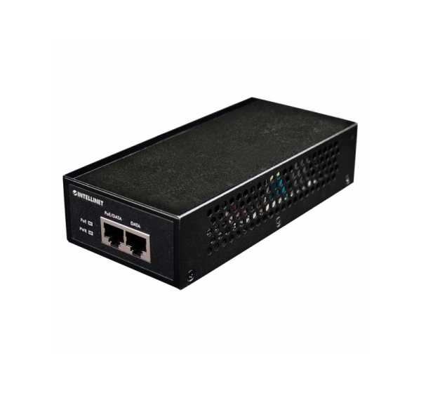 Intellinet Gigabit High-Power PoE+ Injector, 1 x 30 W, IEEE 802.3at/af Power over Ethernet (PoE+/PoE)