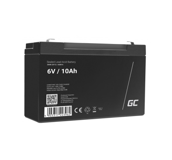 Green Cell AGM16 UPS battery Sealed Lead Acid (VRLA) 6 V 10 Ah