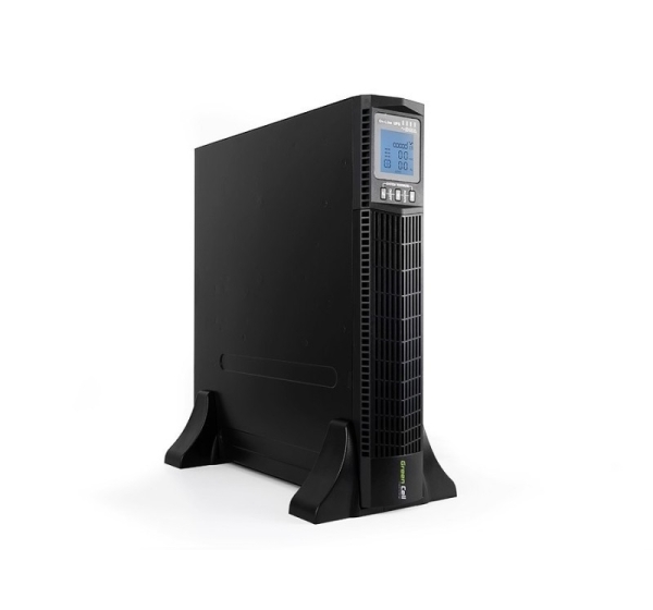 Green Cell UPS13 rack UPS RTII 1000VA 900W with LCD Display