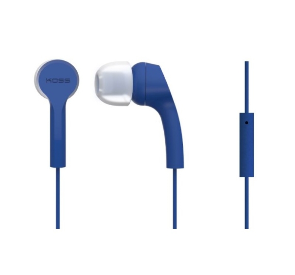 Koss | Headphones | KEB9iB | Wired | In-ear | Microphone | Blue