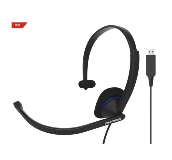 Koss | Headphones | CS195 USB | Wired | On-Ear | Microphone | Black