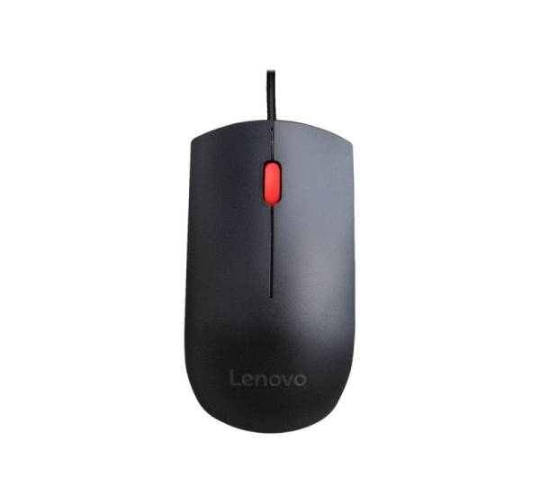Lenovo Essential USB Wired Mouse, 1600 DPI, 1.8 m, 3 Buttons, Black Lenovo Essential USB Mouse wired