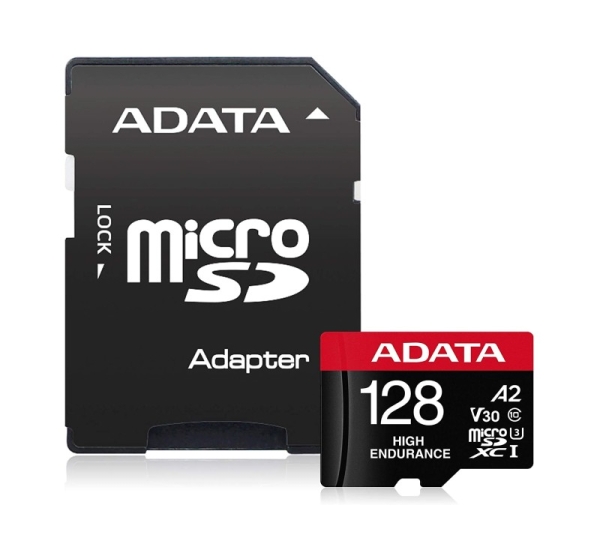 ADATA | AUSDX128GUI3V30SHA2-RA1 Memory Card | 128 GB | MicroSDXC | Flash memory class 10 | Adapter
