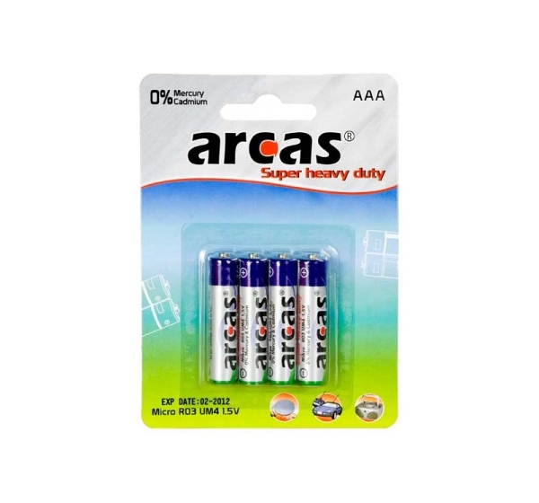 Arcas | AAA/R03 | Super Heavy Duty | 4 pc(s)