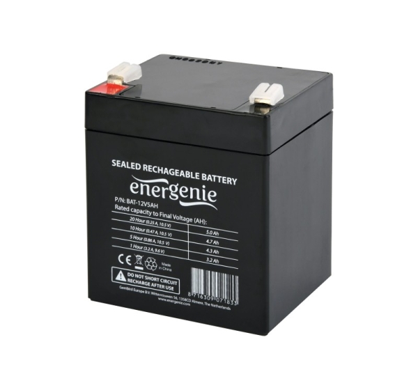 EnerGenie | Rechargeable battery 12 V 5 AH for UPS | BAT-12V5AH