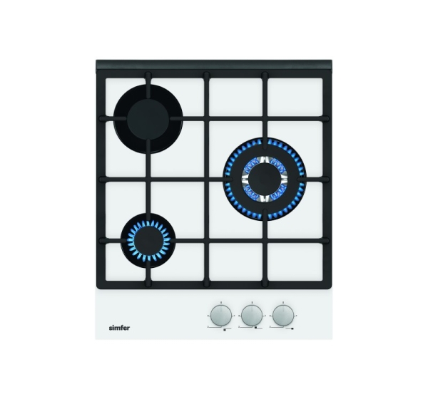 Simfer Hob H4.305.HGSBB Gas on glass