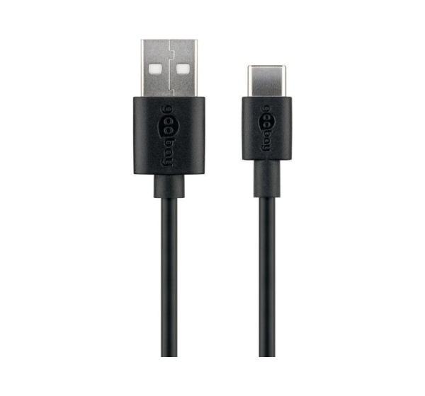 Goobay 59122 USB 2.0 cable (USB-C™ to USB A), black | Goobay | USB-C to USB-A