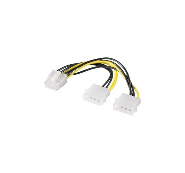 Goobay | Power cable/adapter for PC graphics cards, PCI-E to PCI Express 8-pin | 93241