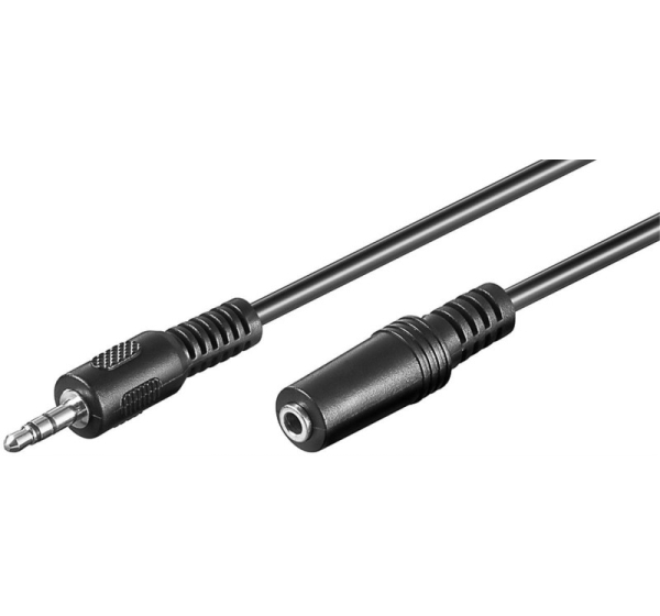 Goobay | Headphone and audio AUX extension cable; 3-pin 3.5 mm | 50090 | 5 m