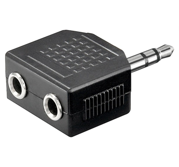 Goobay | Headphone AUX adapter; 3.5 mm jack 1-to-2