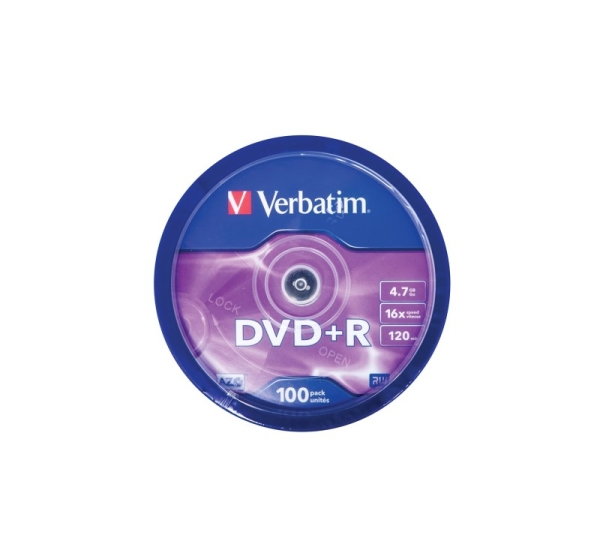 Verbatim DVD+R Matt Silver 4.7 GB 100 pc(s)