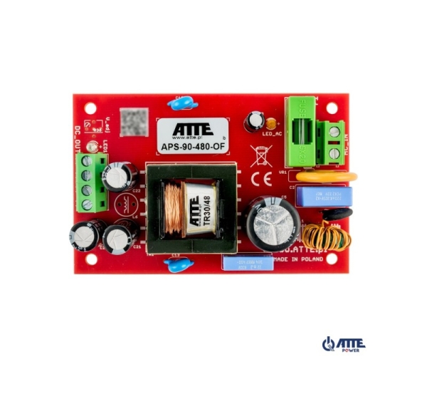 Zasilacz sieciowy SMPS 48V 2A 90W ATTE APS-90-480-OF