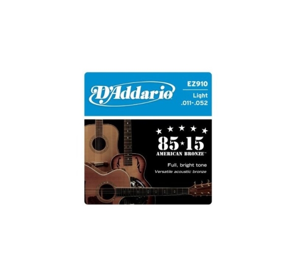 D'Addario EZ910 - acoustic guitar strings (11–52)