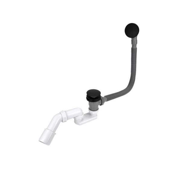 BATH SIPHON CLICK-CLAC TOP BLACK MATT