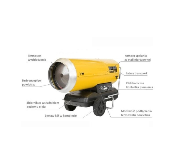 MASTER OIL HEATER B360 WITHOUT FLUE GAS 111KW