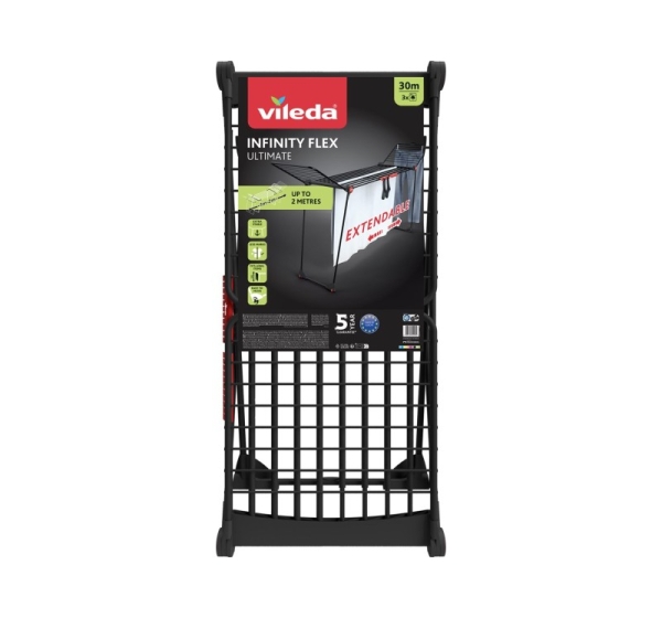 Vileda Infinity Flex Ultimate Floor-standing rack Black