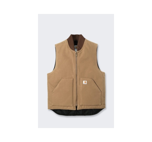 Carhartt Vest V01 Duck Insulated Brown