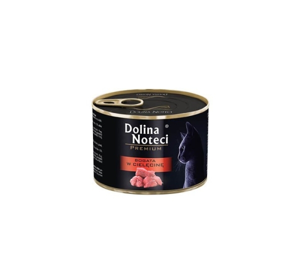 Dolina Noteci Premium rich in veal - wet cat food - 185g