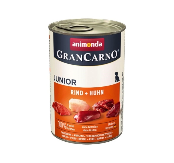 ANIMONDA GranCarno Junior Beef and chicken - wet dog food - 400g