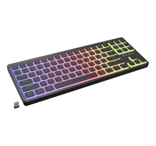 GENESIS Thor 430 TKL Wireless keyboard Gaming USB + RF Wireless + Bluetooth QWERTY US English Black