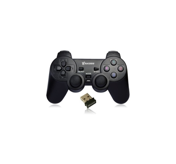 Vakoss GP-4705BK Gaming Controller Black RF Gamepad Analogue / Digital PC, Playstation 3