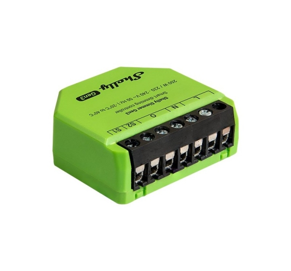 Shelly Dimmer Gen3 Built-in Black, Lime